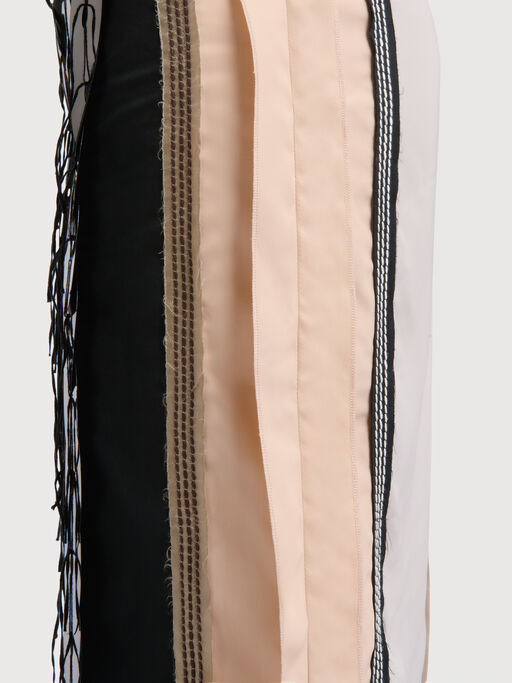 Black poplin skirt with disco sequins - Skirts