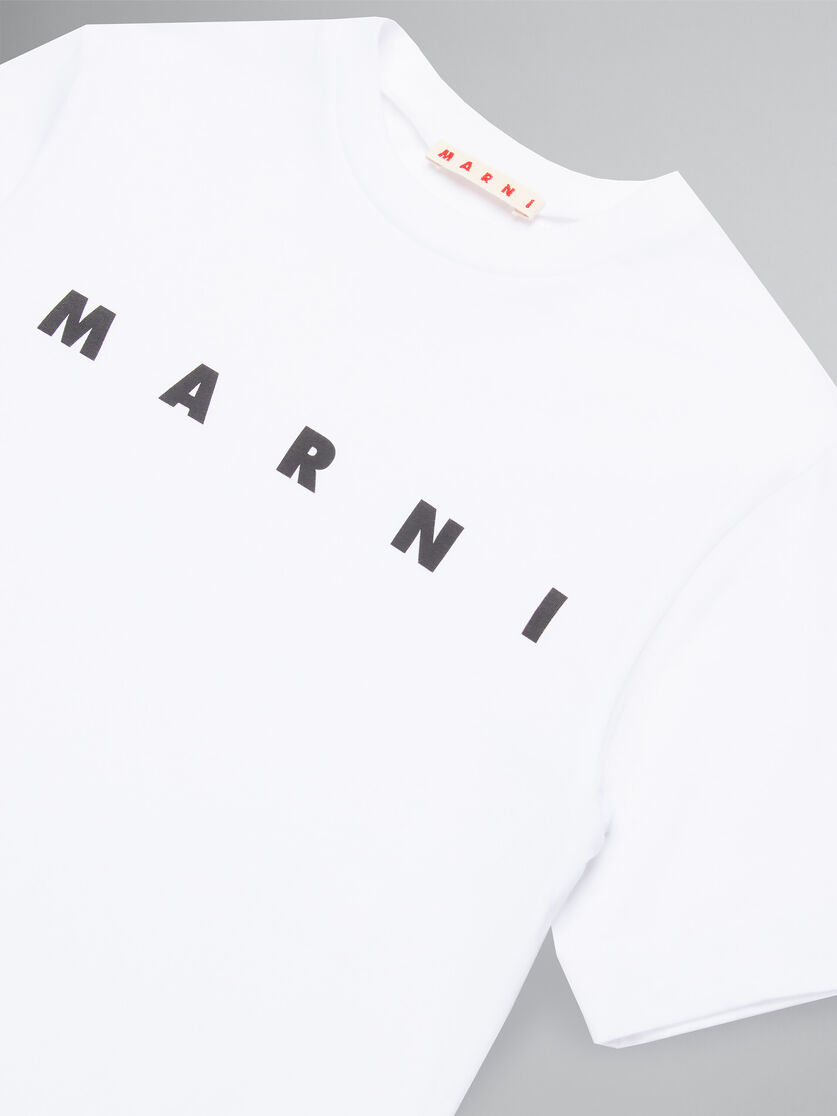 White t-shirt in jersey with logo - T-shirts - Image 3