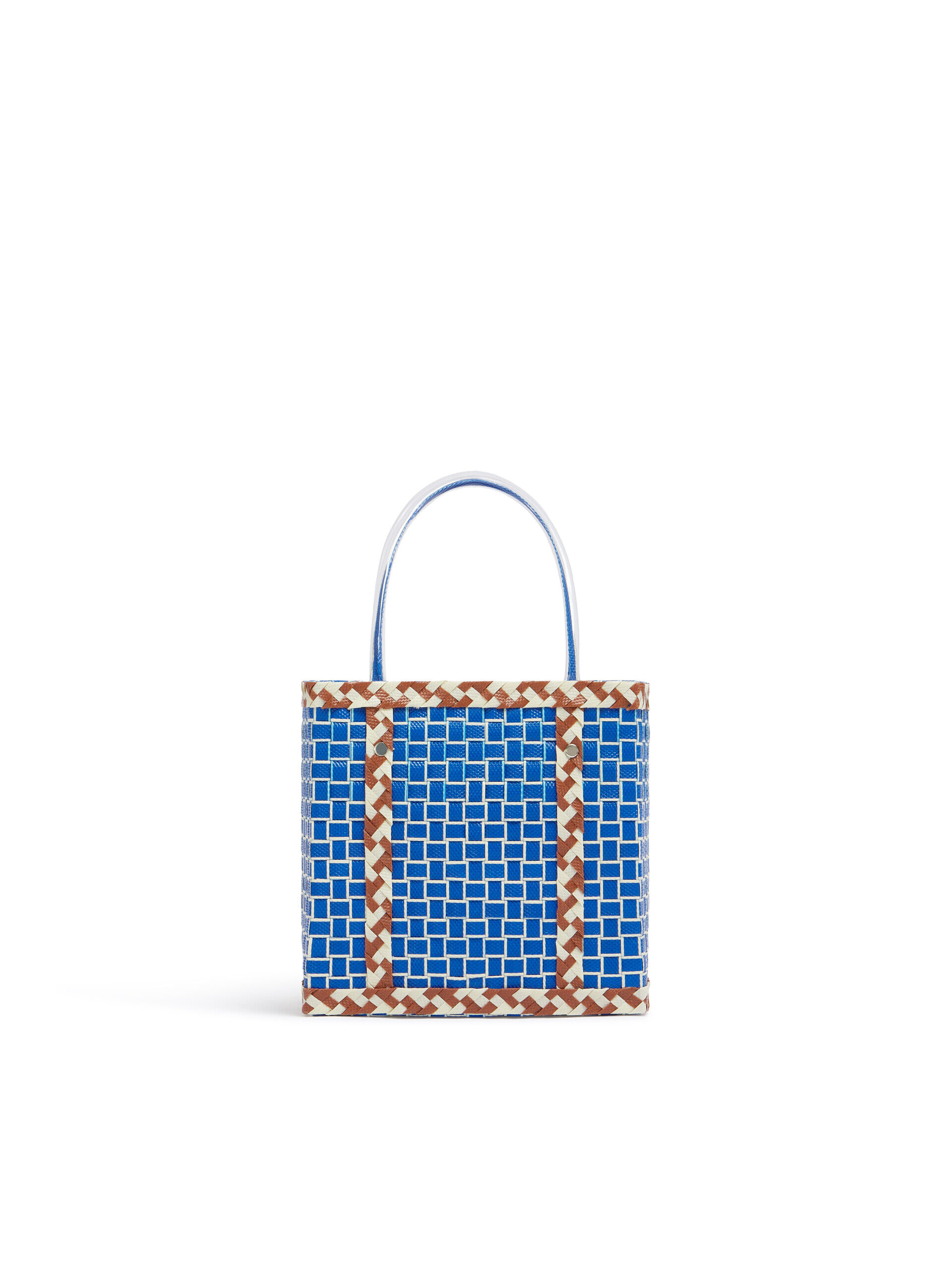 ブルー MARNI MARKET コントラストトリム バスケットバッグ | Marni