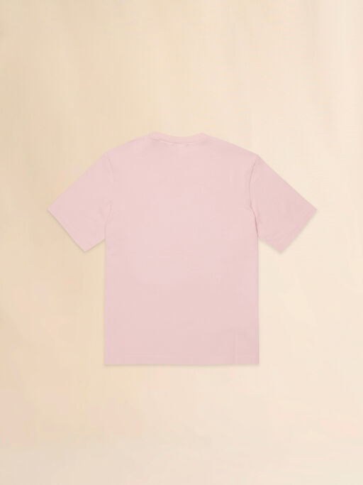 T-shirt in cotone rosa con patch Dessert Flower - T-shirt