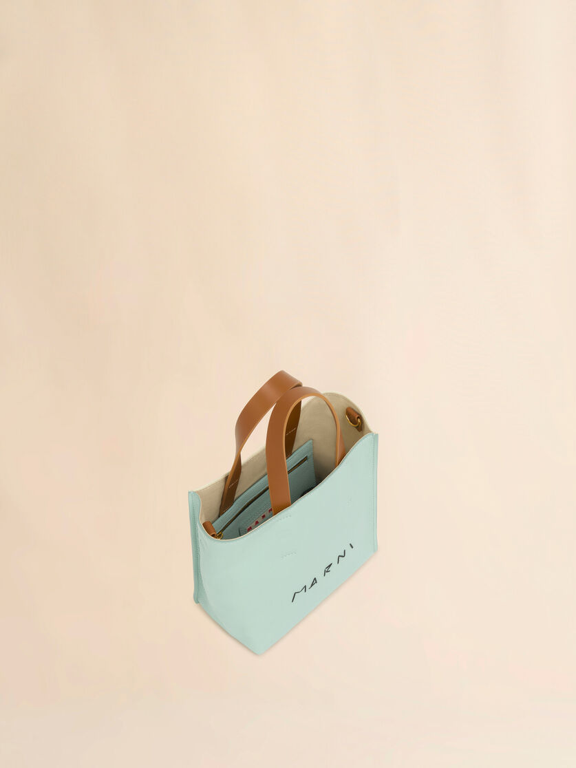 アイボリー ブラウン レザー製 Museo Soft ミニバッグ、マルニメンディング - ショッピングバッグ - Image 4