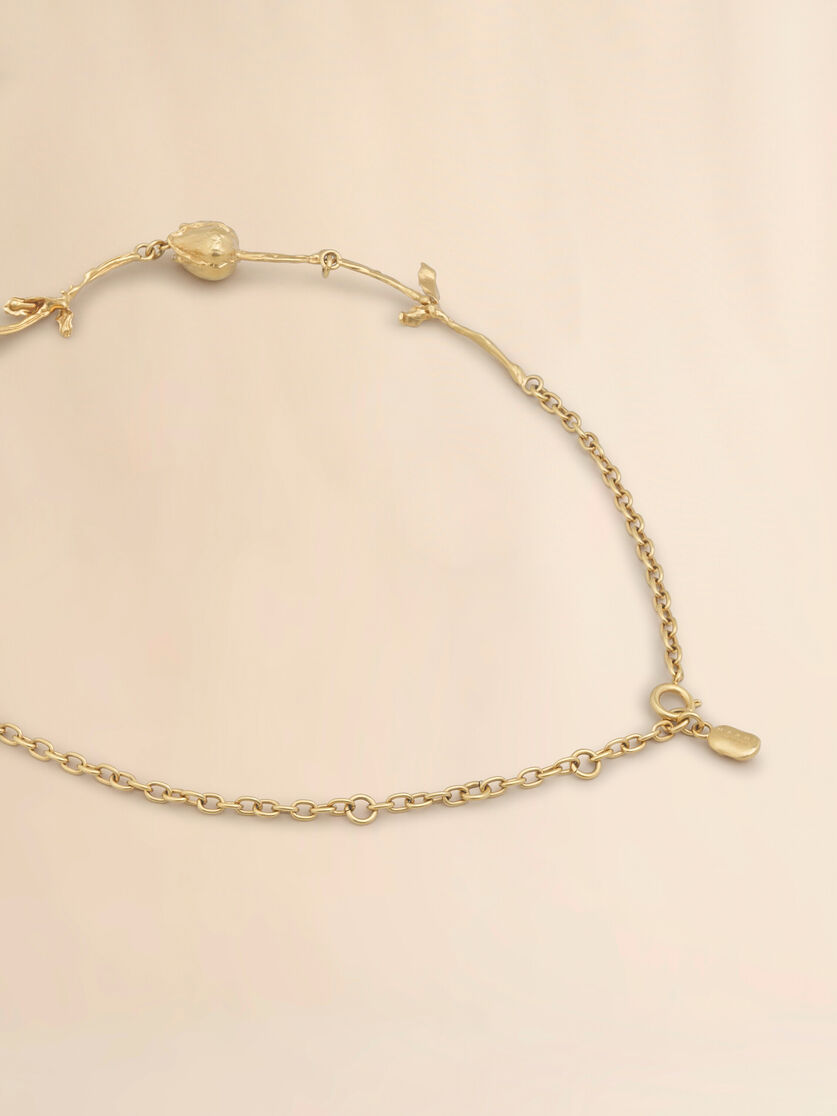 Gold Tulip necklace - Necklaces - Image 3
