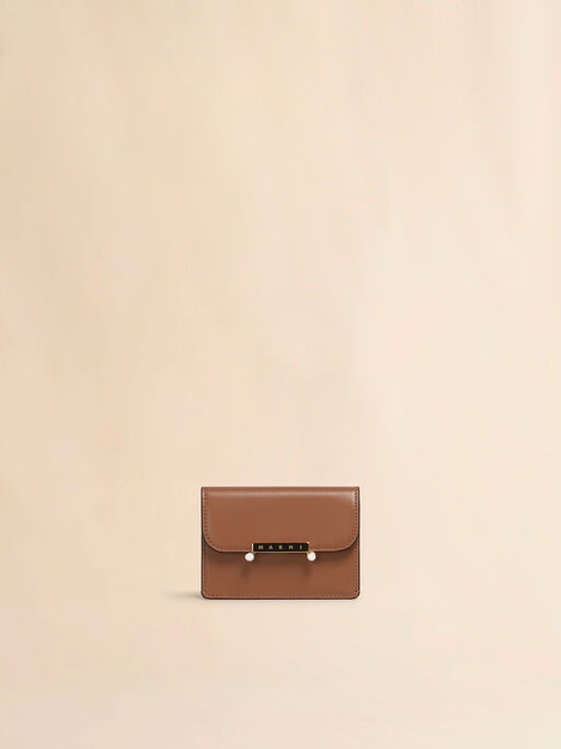 Brown leather Envelope card holder - Wallets