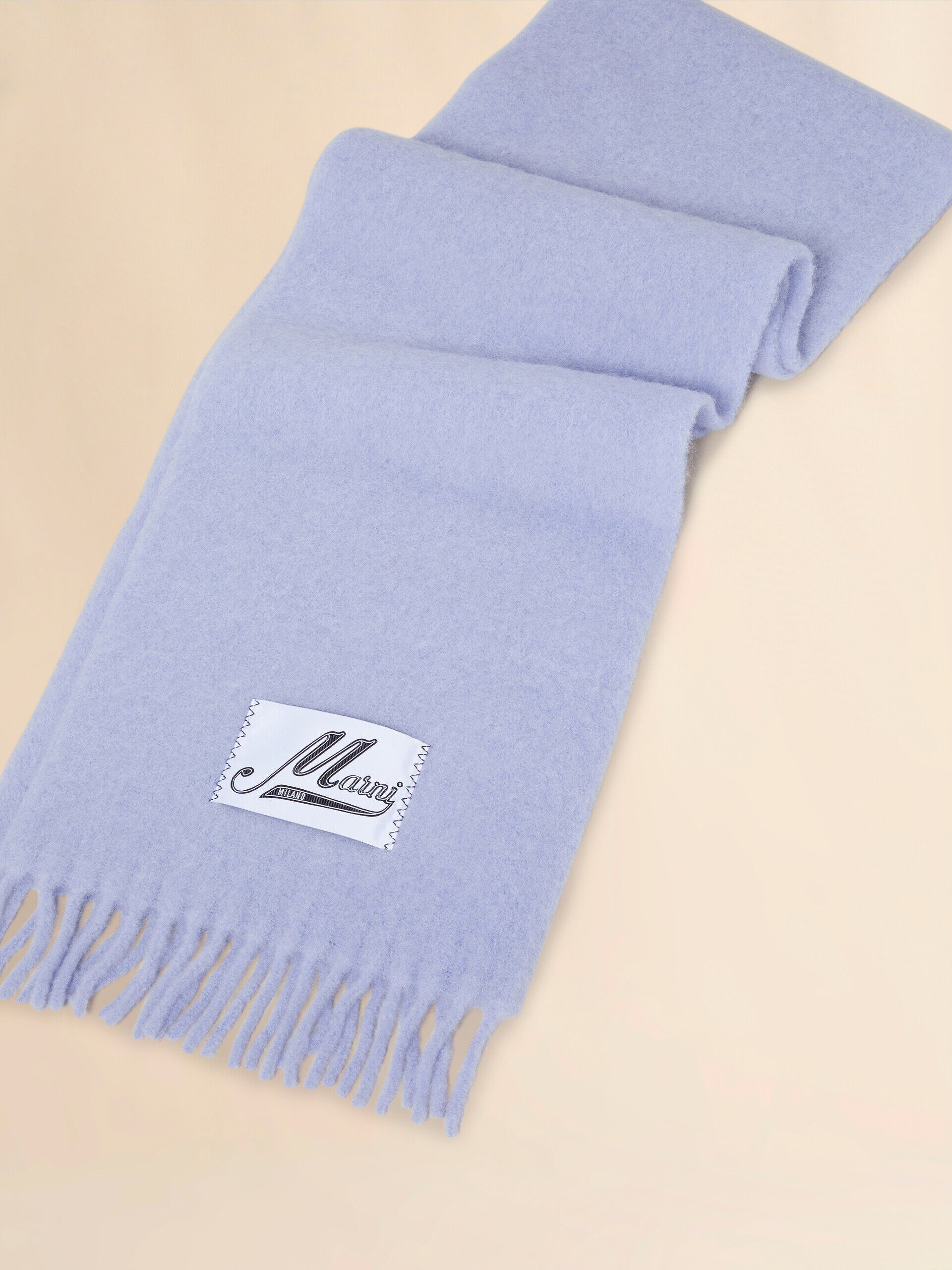 激安大特価！ ライトブルー Marni | アルパカ製スカーフ 小物