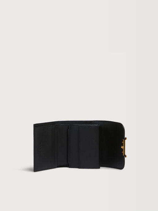 Black leather Envelope trifold wallet - Wallets