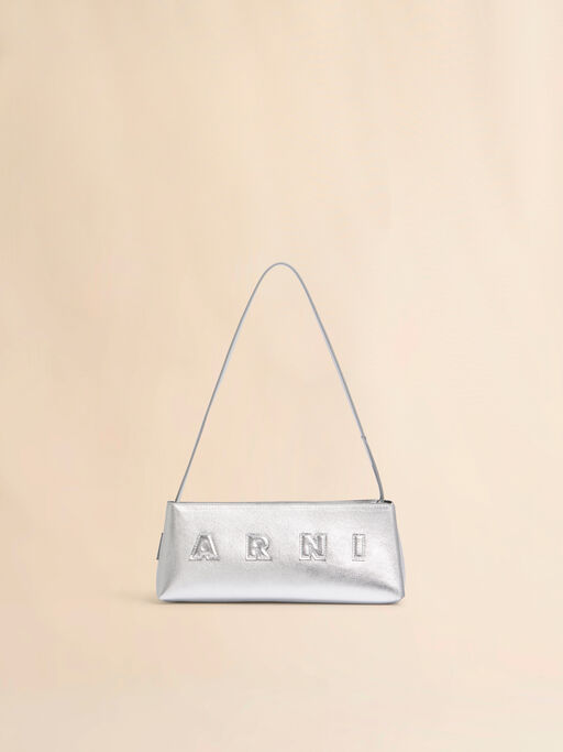 シルバー レザー製 Museo バゲットバッグ - ショルダーバッグ