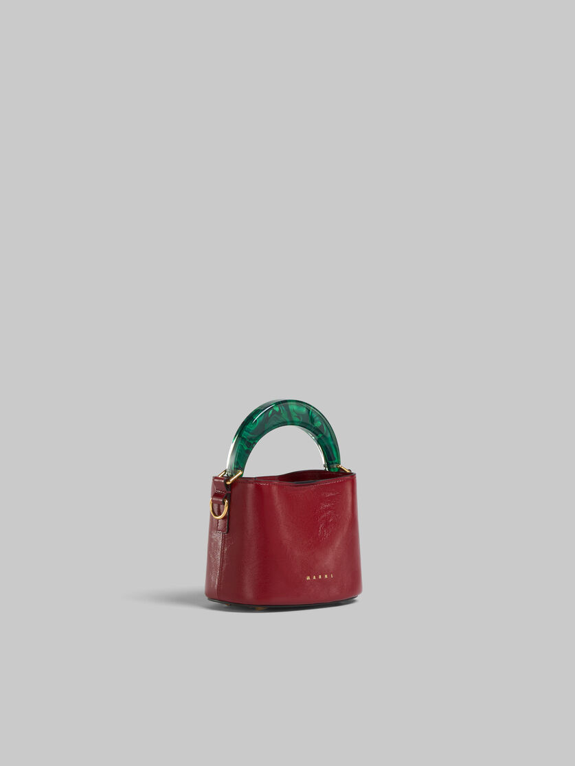 Venice Mini Bucket Bag in ruby red patent leather - Shoulder Bag - Image 5