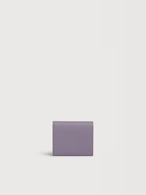 Purple leather flap cardholder with Marni Mending - Wallets