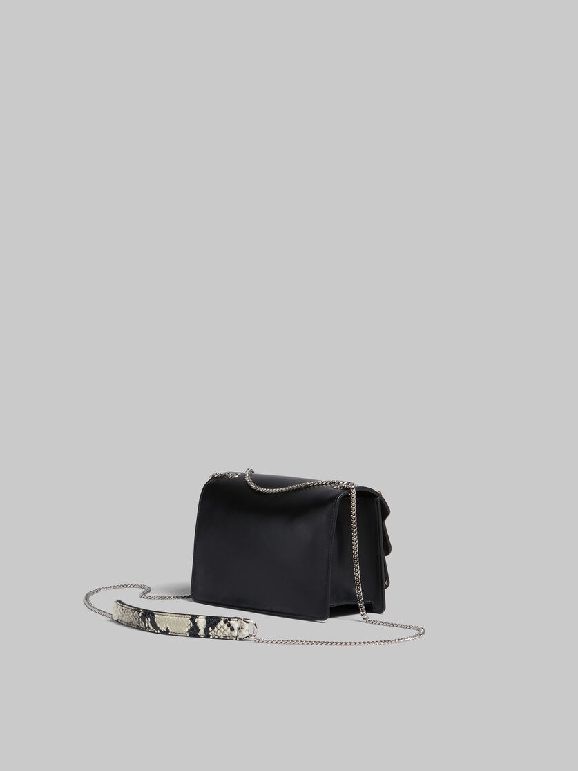 Black white and python-print leather medium Trunk Slim bag - Shoulder Bags - Image 3