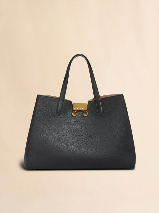 Black leather medium Trunkaroo Tote handBag - Handbags