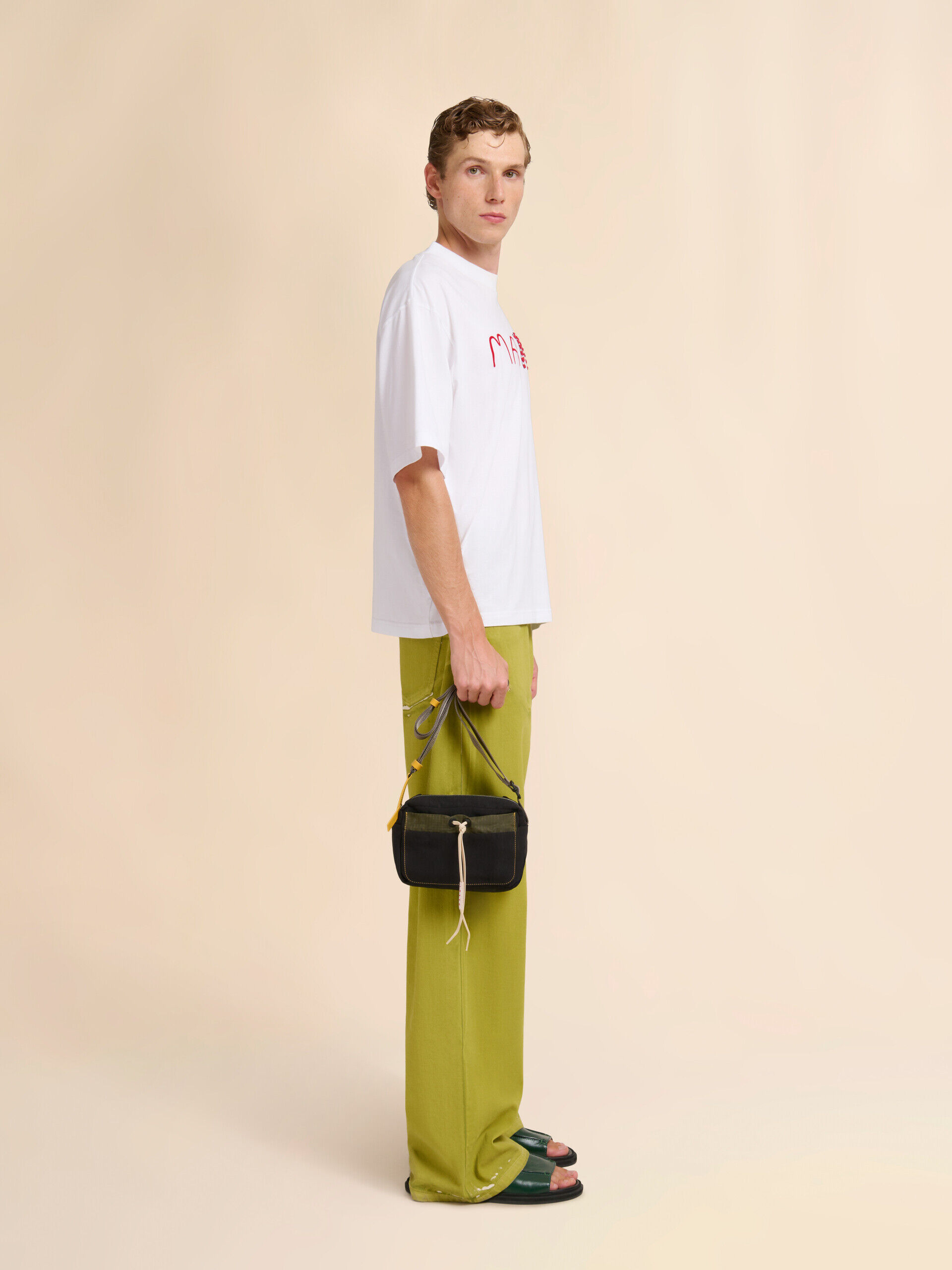 Black technical fabric camera bag | Marni