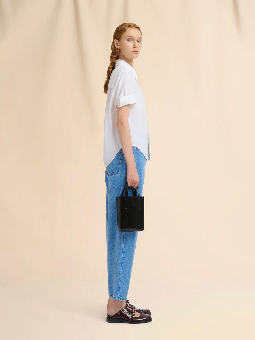 MUSEO nano bag in light blue leather - Shopping Bags - Image 2