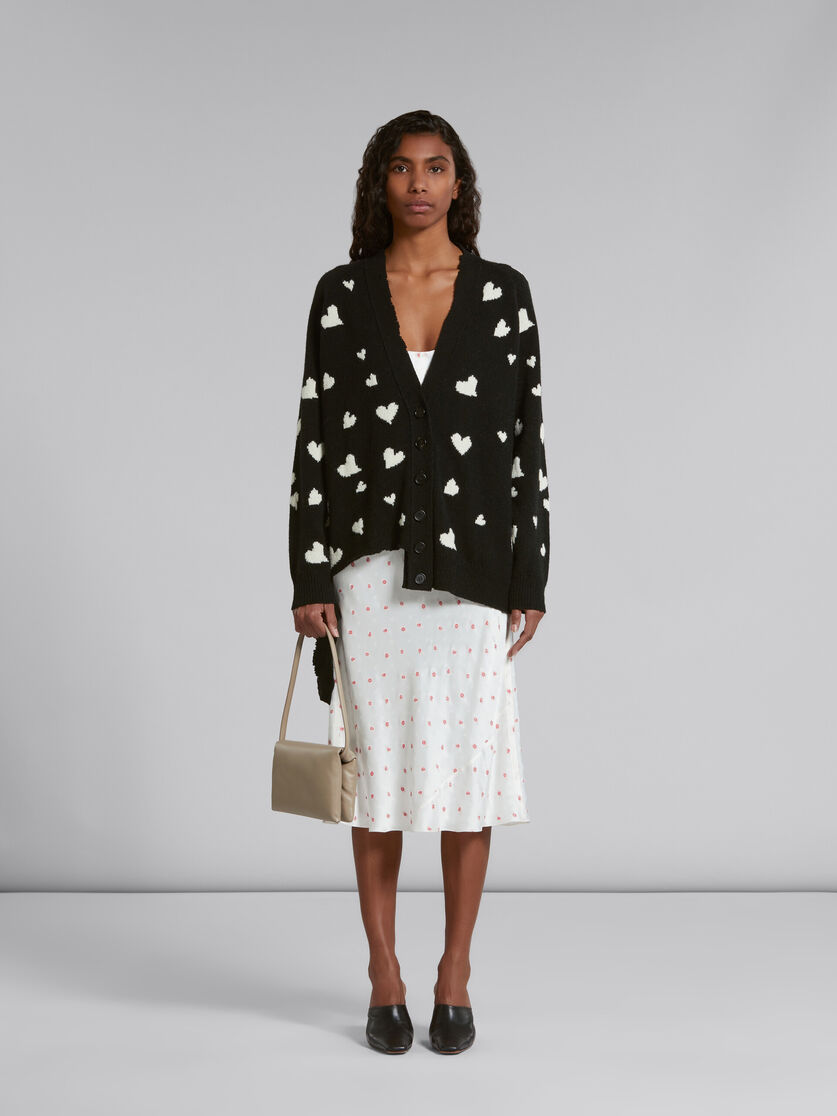 Beige leather Prisma pouch | Marni
