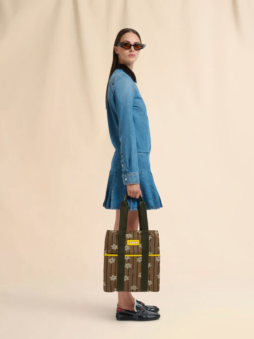 Brown cotton tote bag - Shopping Bags