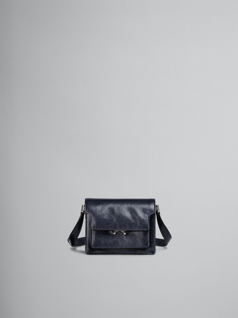 Trunk Soft Mini Bag in black leather - Shoulder Bag - Image 1