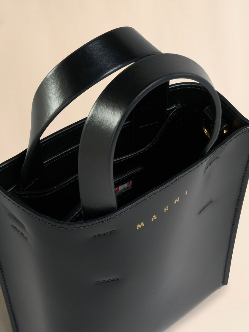 MUSEO nano bag in light blue leather - Shopping Bags - Image 4