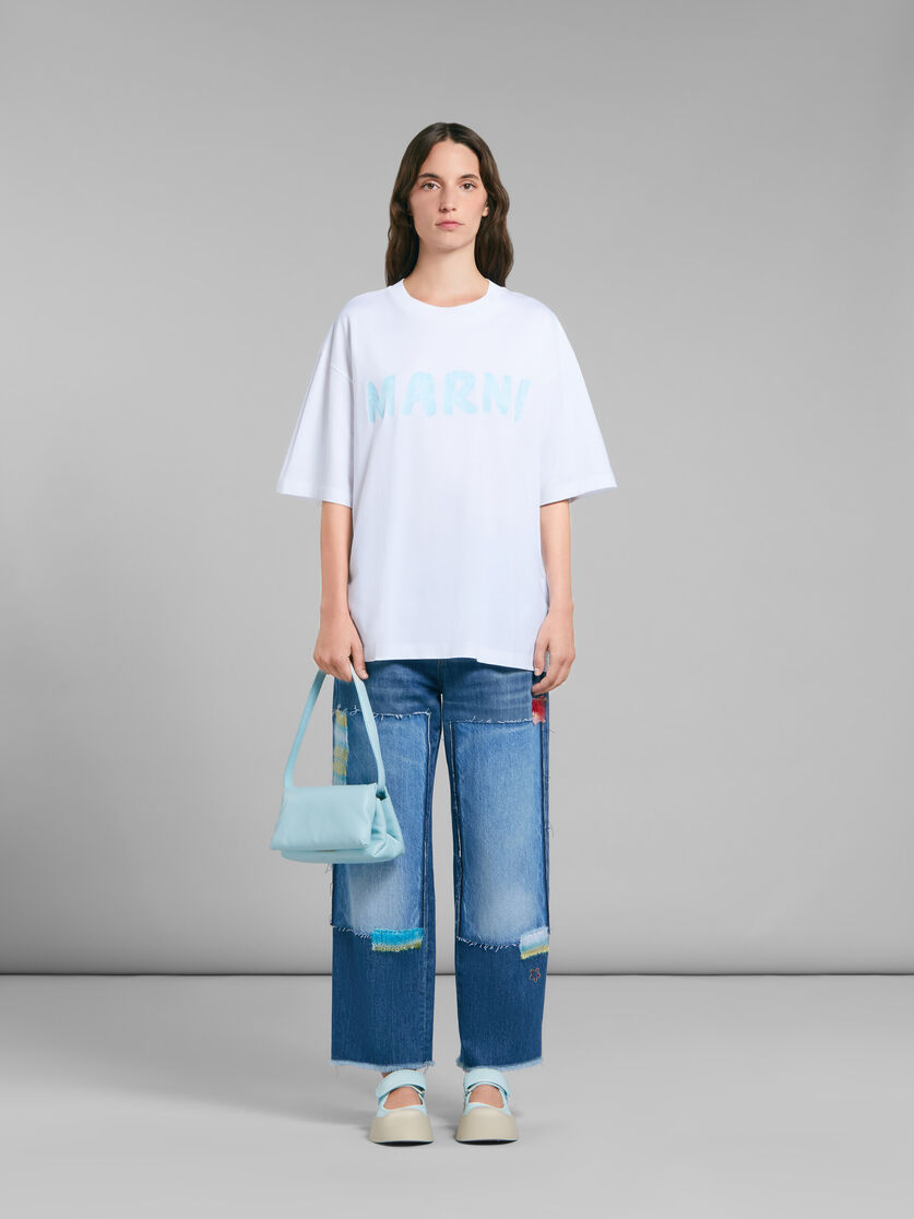 Small blue calfskin Prisma bag - Shoulder Bag - Image 2