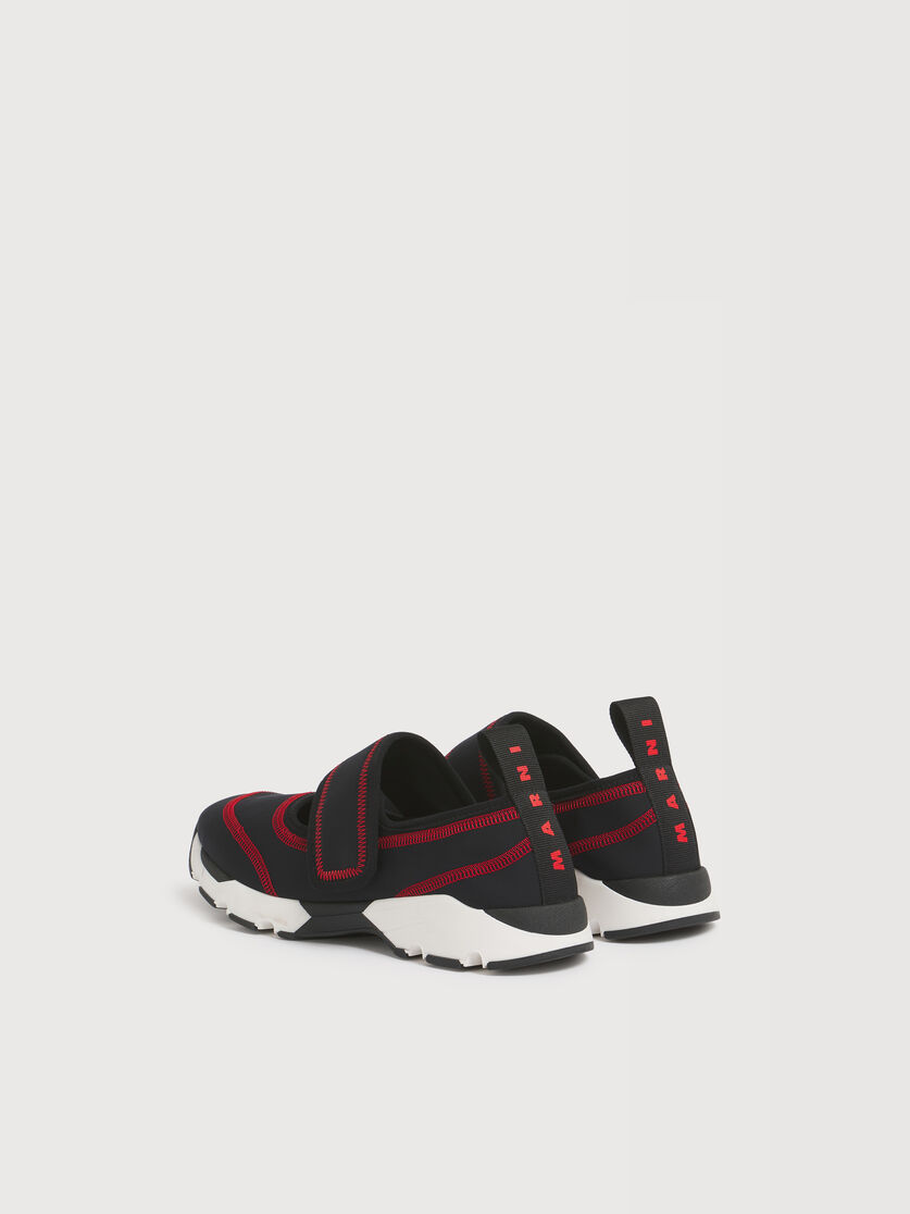 Sneaker Mary Jane aus schwarzem Scuba-Stoff, Image 4