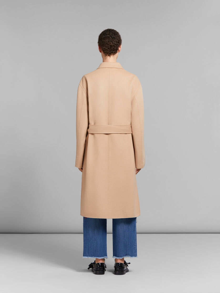 Camel wool and cashmere trench coat - Coat - Image 3