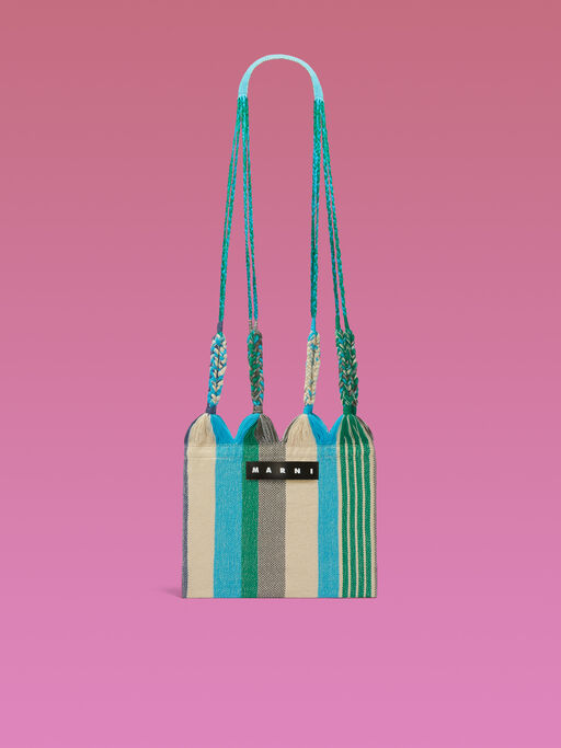 ブラック(ジャーダブラック) MARNI MARKET CROSS HAMMOCK BAG - ショッピングバッグ