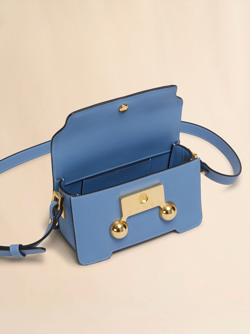 Blue leather Trunkaroo mini shoulder bag - Shoulder Bags - Image 2