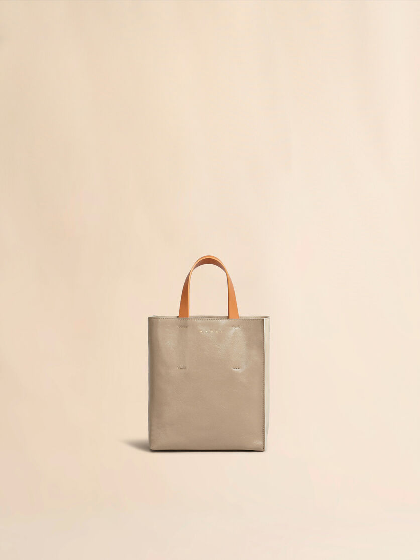 グレー、ブラック、レッド レザー製Museo Softミニバッグ - ショッピングバッグ - Image 1