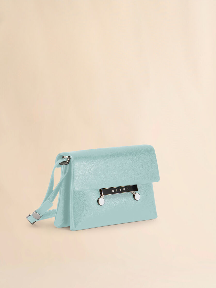 Black craquelé patent leather small Envelope bag - Shoulder Bags - Image 5
