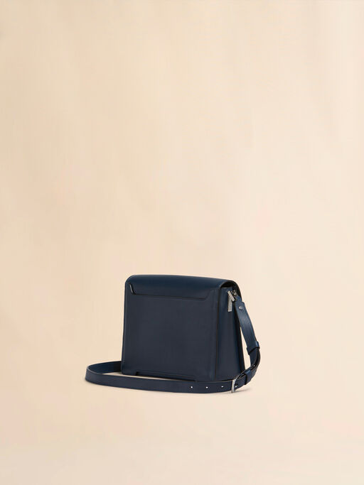 Deep blue leather Trunkaroo medium shoulder bag - Shoulder Bags
