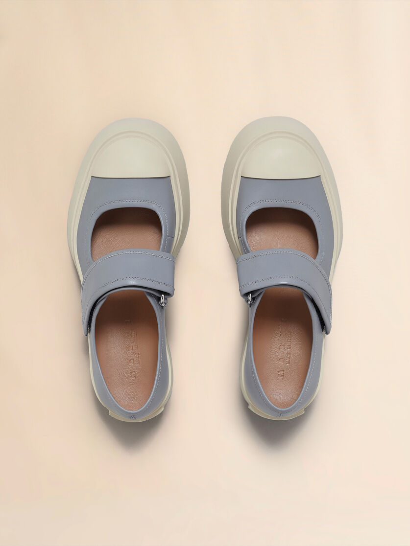 Light blue nappa leather Mary Jane sneaker - Sneakers - Image 4
