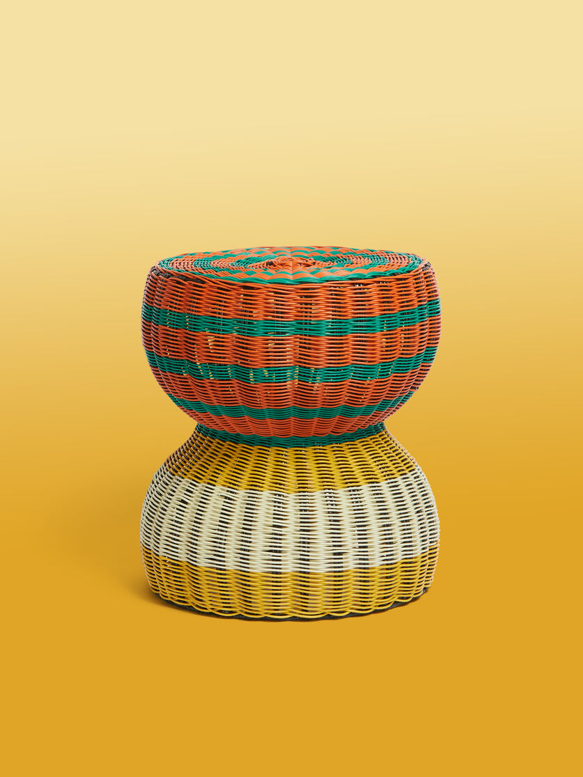 オレンジ MARNI MARKET ウーブンケーブルスツール, Image 1