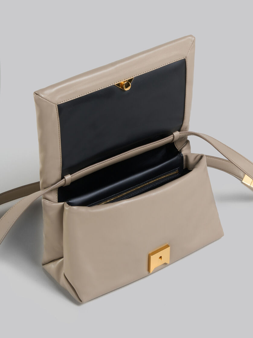 Black leather Prisma shoulder bag - Shoulder Bags - Image 4