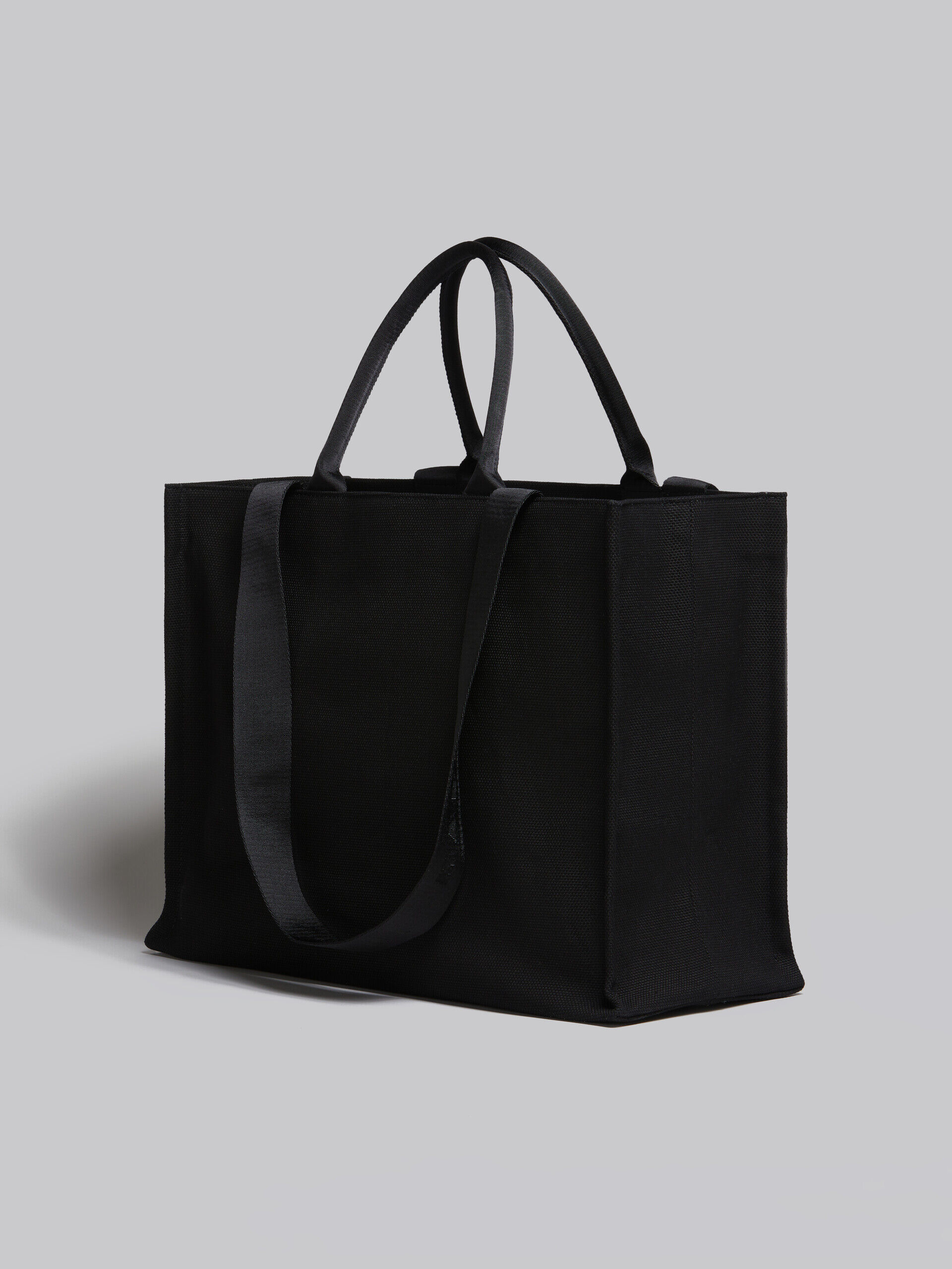 Bey tote bag in canvas with logo print | Marni
