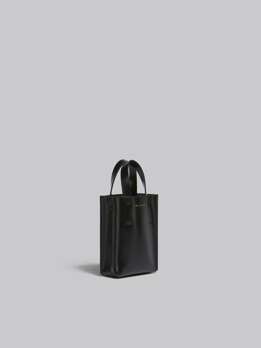 MUSEO nano bag in black leather - Shopping Bags - Image 6