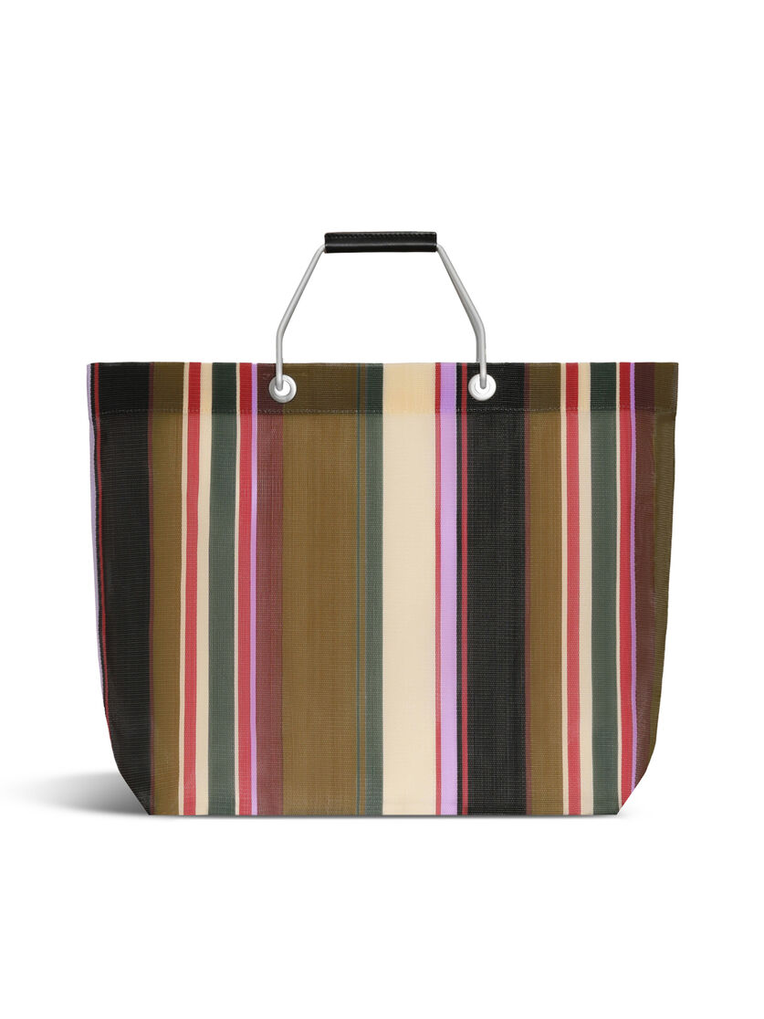 マルチカラーブルー MARNI MARKET STRIPE BAG - ショッピングバッグ - Image 2