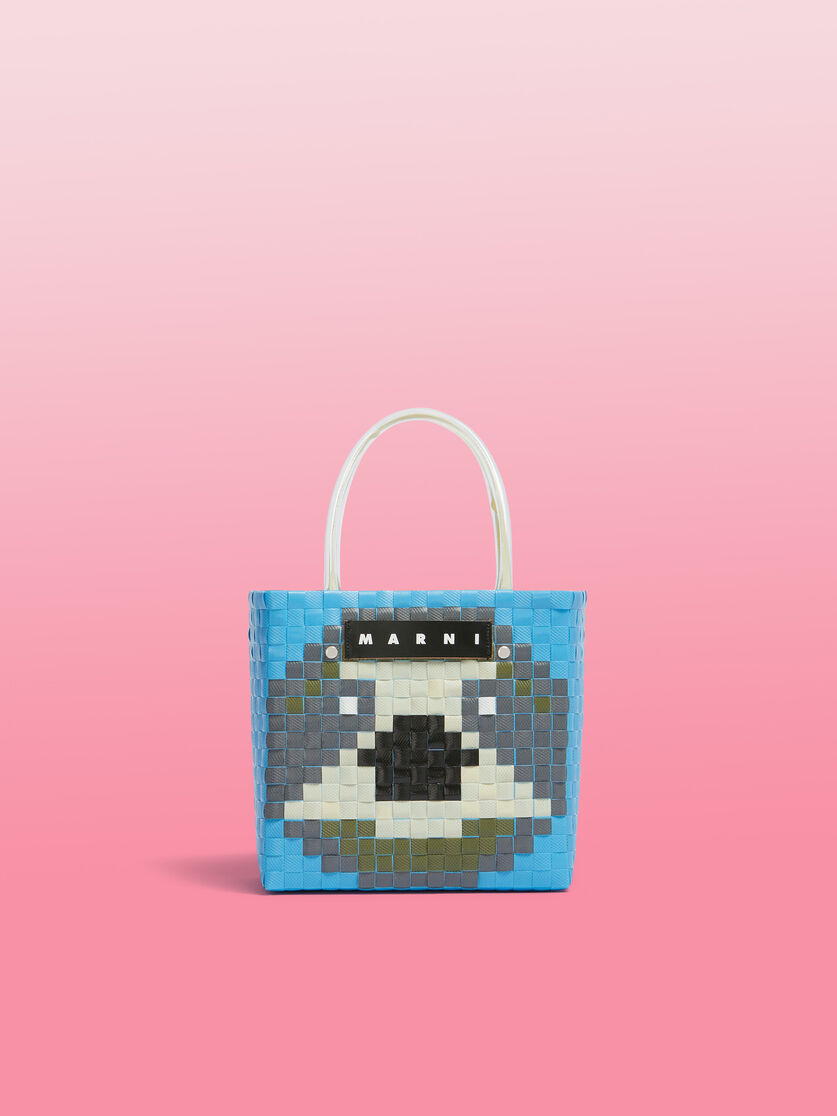 Light blue MARNI MARKET ANIMAL BASKET bag | Marni 