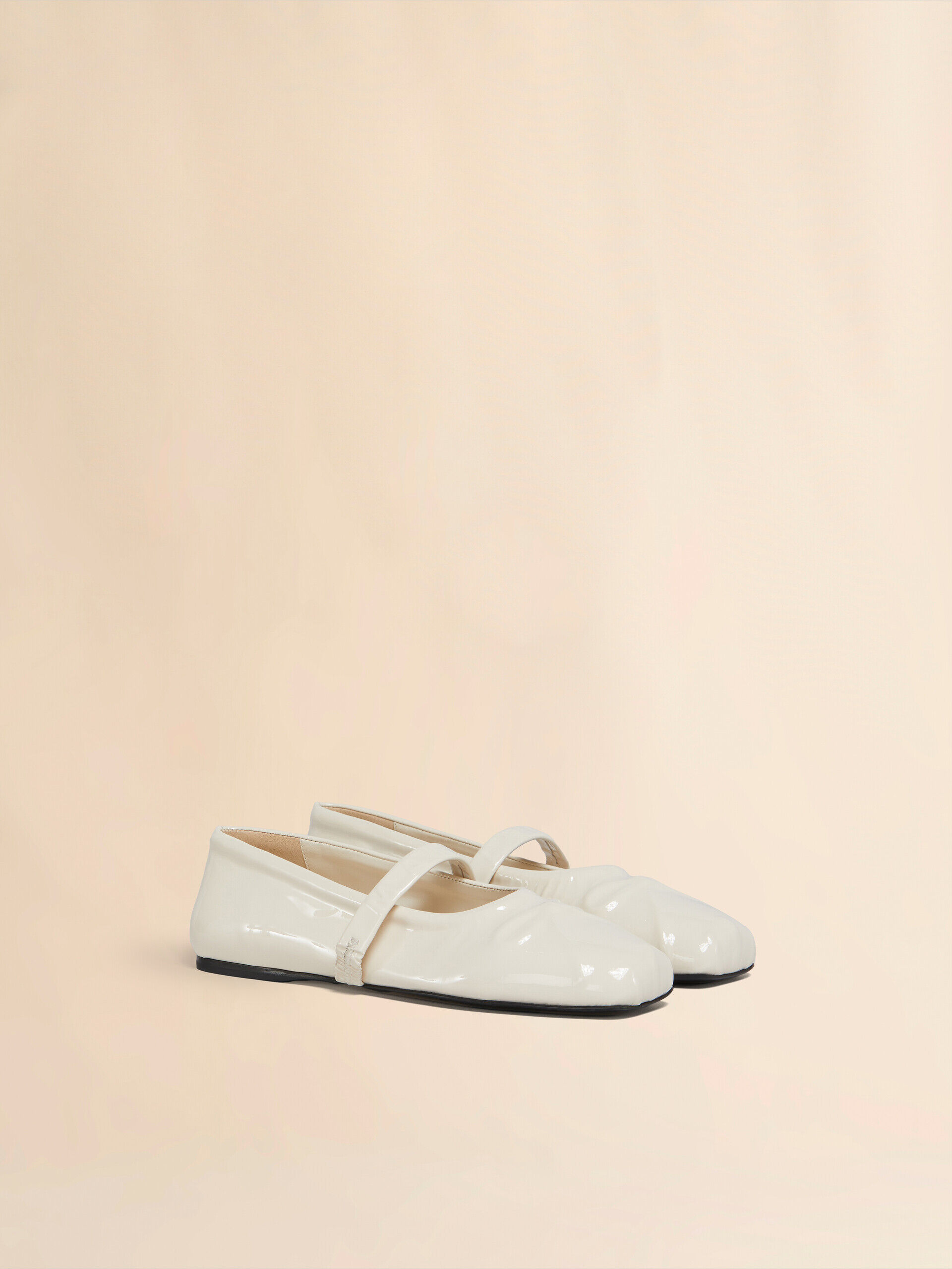 関税/送料込♪*MARNI*レザー PABLO メリージェーンスニーカー ホワイト パテントレザー製メリージェーン | Marni
