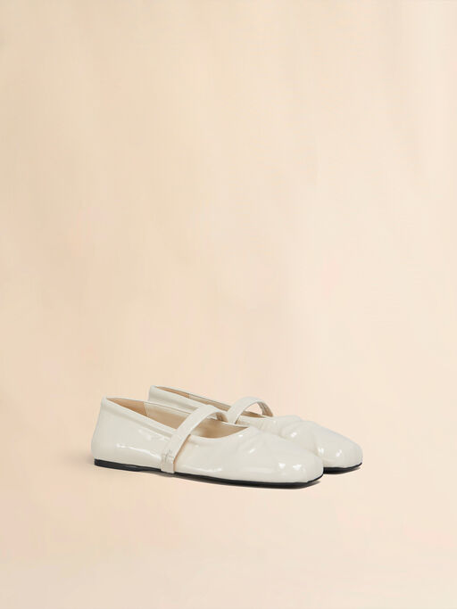 White patent leather Mary Jane - Mocassin