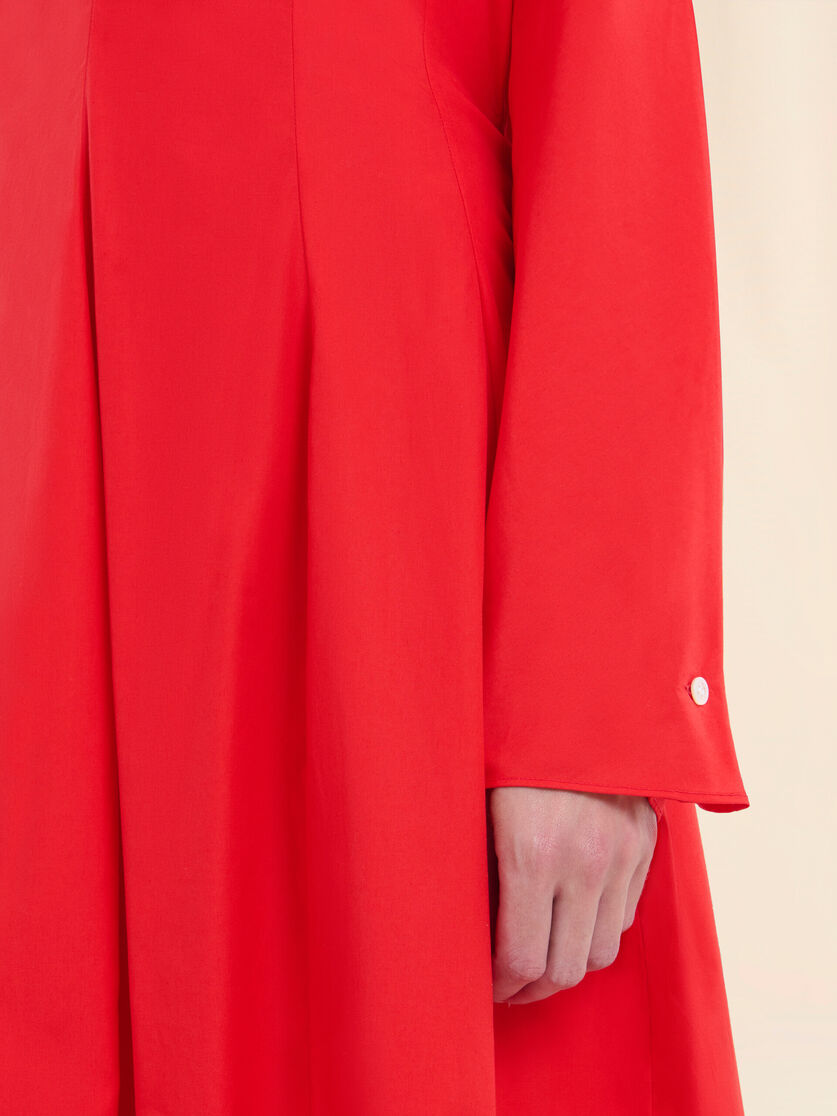 Organic cotton shirt dress with Marni Symbol - Dresses - Image 5