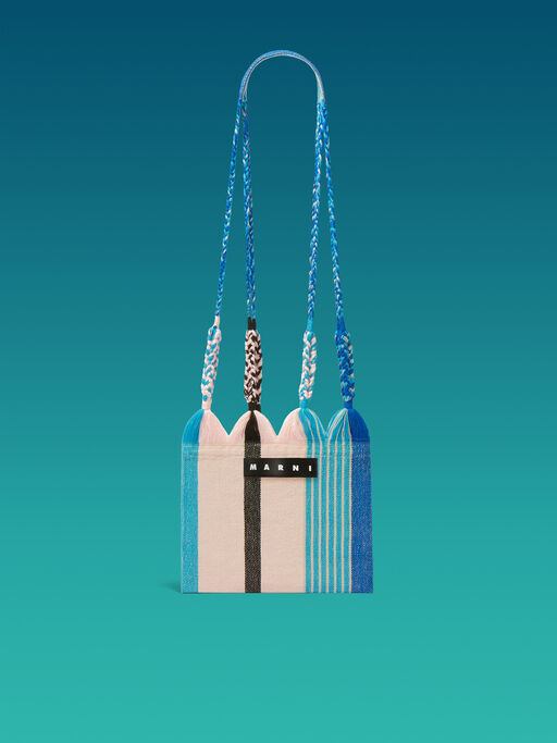 クォーツ(クオーツ) MARNI MARKET HAMMOCK クロシェ クロスボディバッグ - ショッピングバッグ