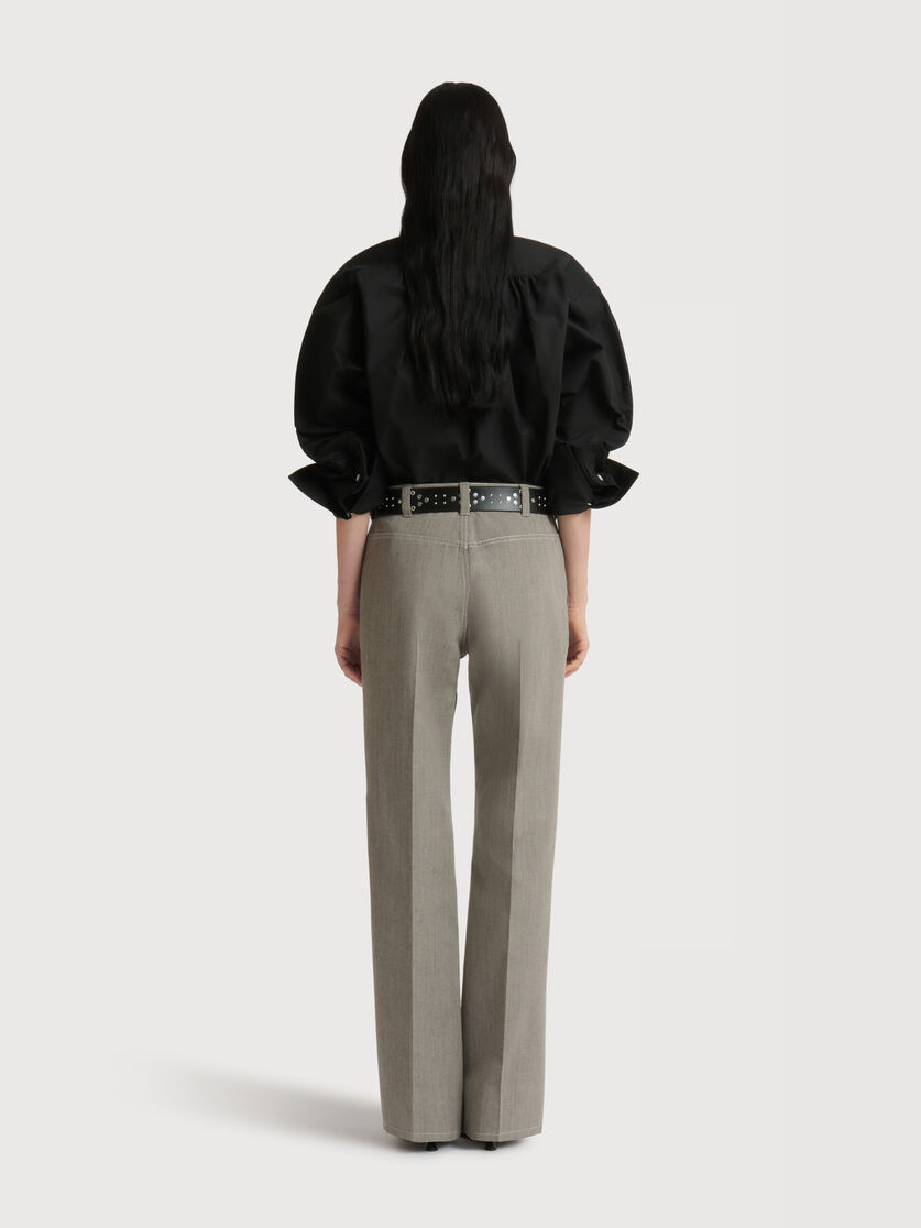 Grey wool trousers with pocket, Image 4