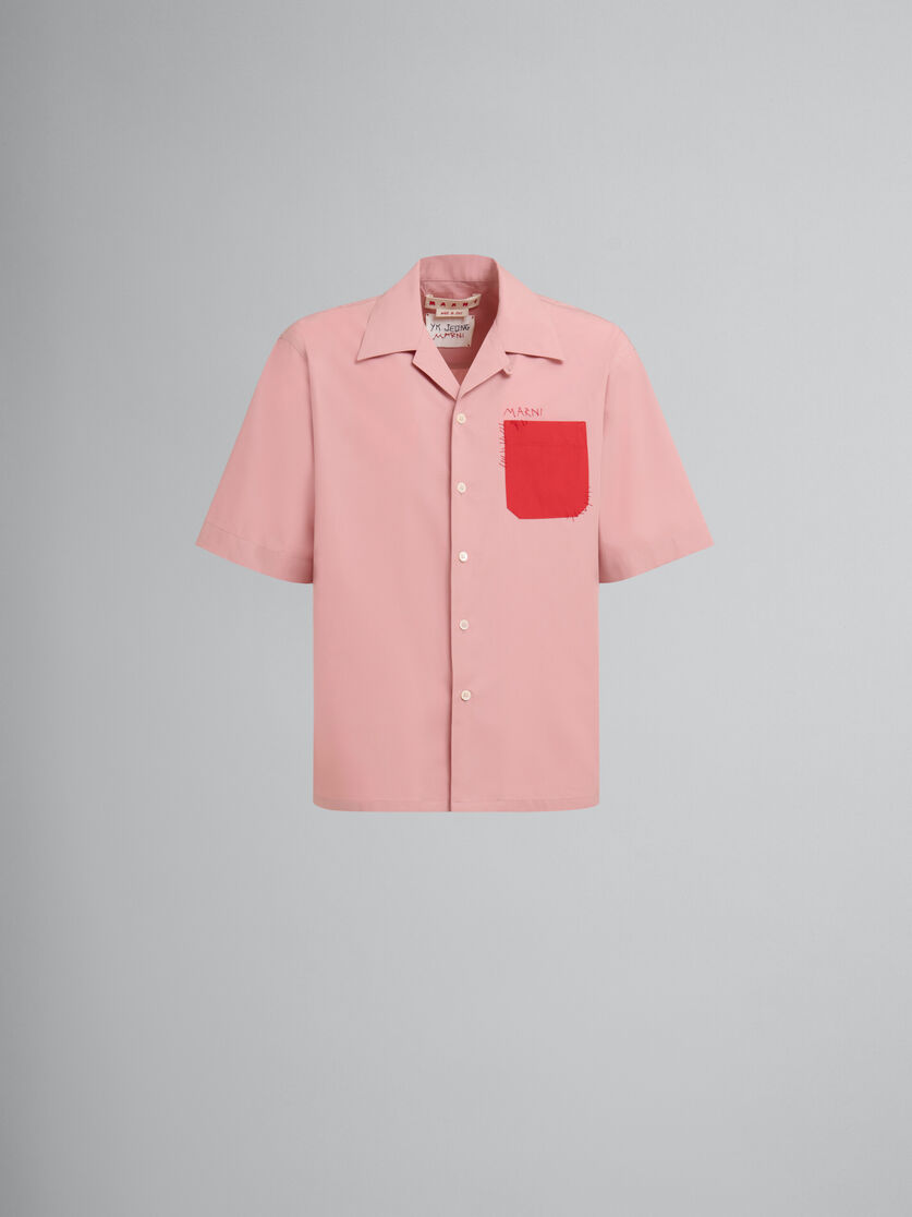 Marni YK Jeong - 유기농 핑크 포플린 볼링 셔츠 - 셔츠 - Image 1