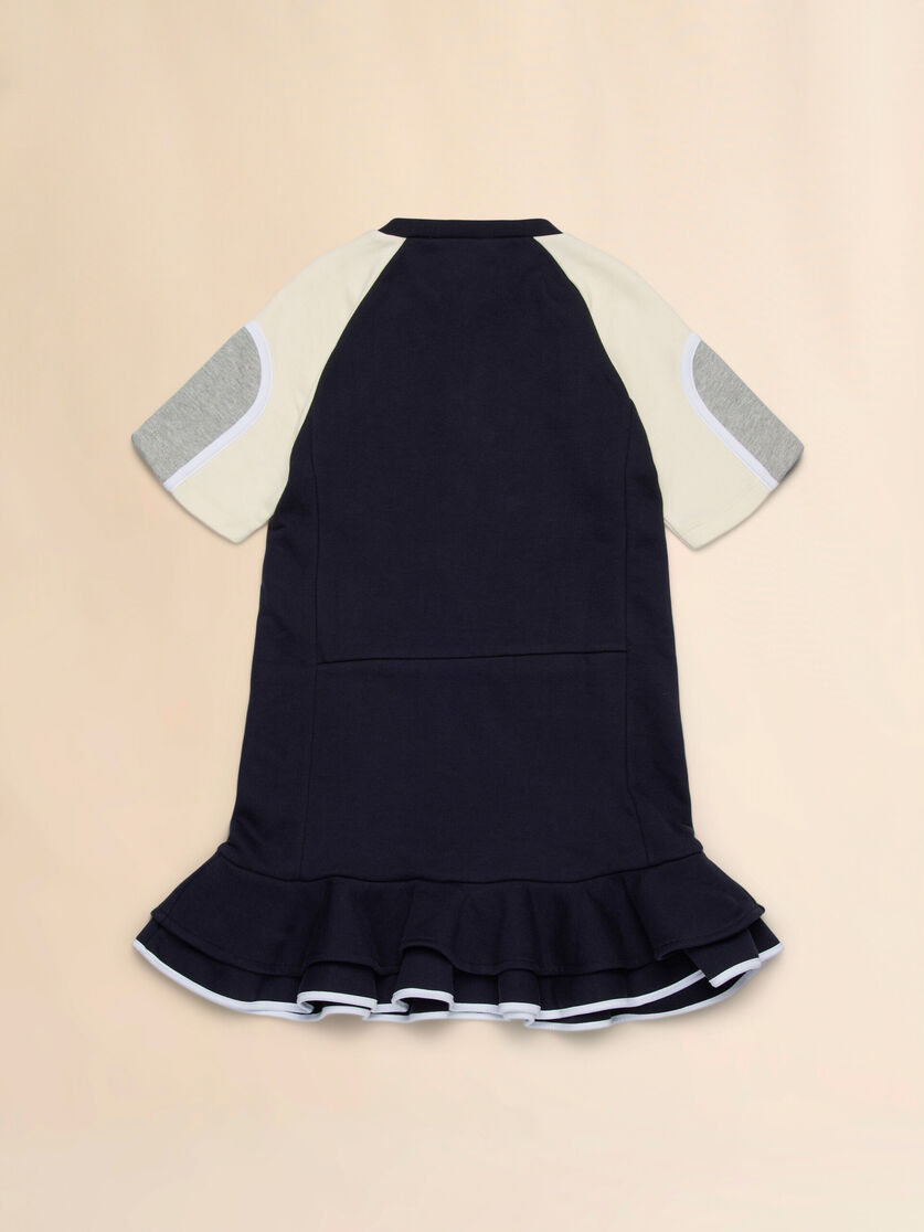 Minivestido de felpa con detalles colorblock - Vestidos - Image 2