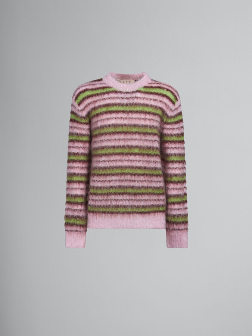 Jersey de mohair de rayas turquesas - jerseys - Image 1