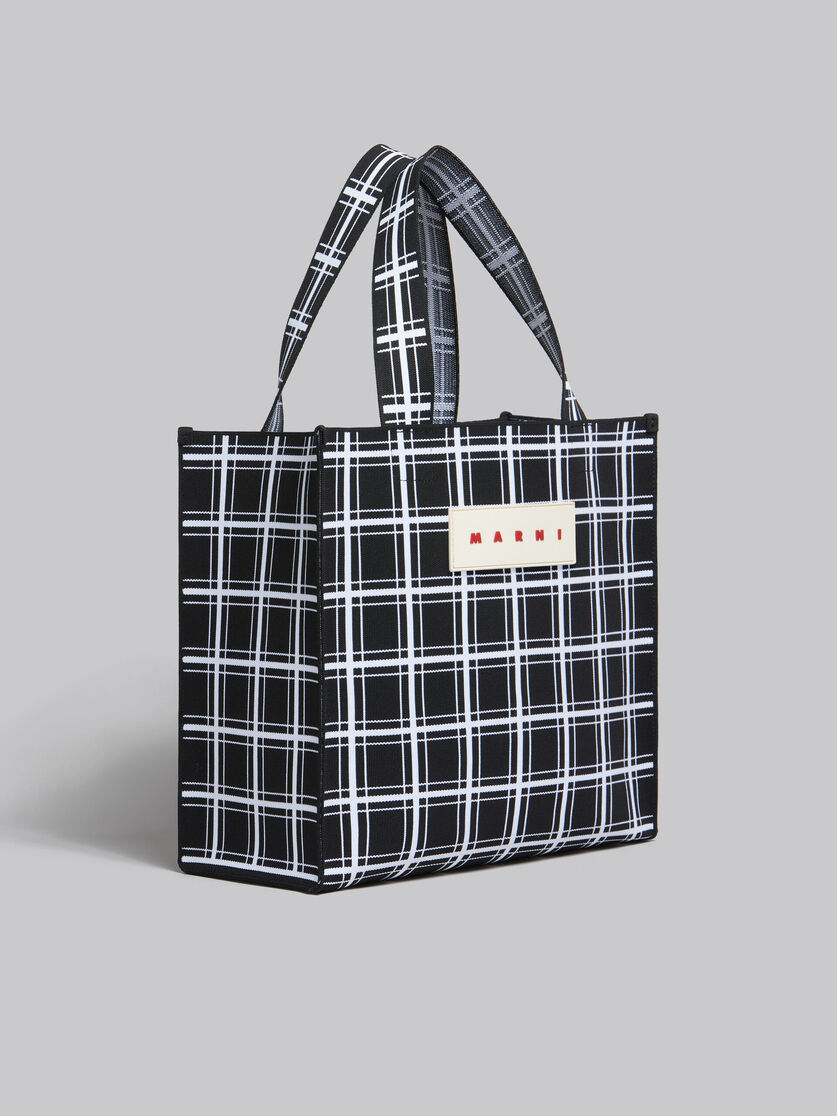 Marni check-pattern Large Tote Bag - Black