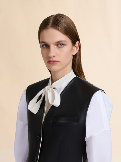 Gilet in pelle nera - Gilet