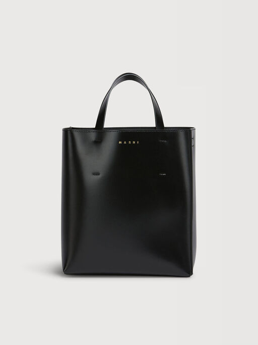 Museo small bag in black leather - Shopping Bags