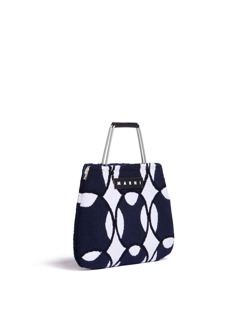 Jacquard-weave handbag - Blue/Patterned - Ladies