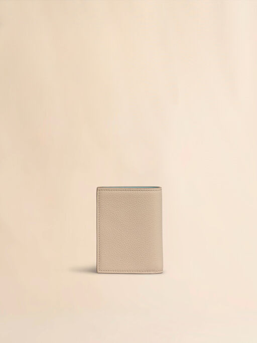 Beige leather bifold wallet with Marni Mending - Wallets