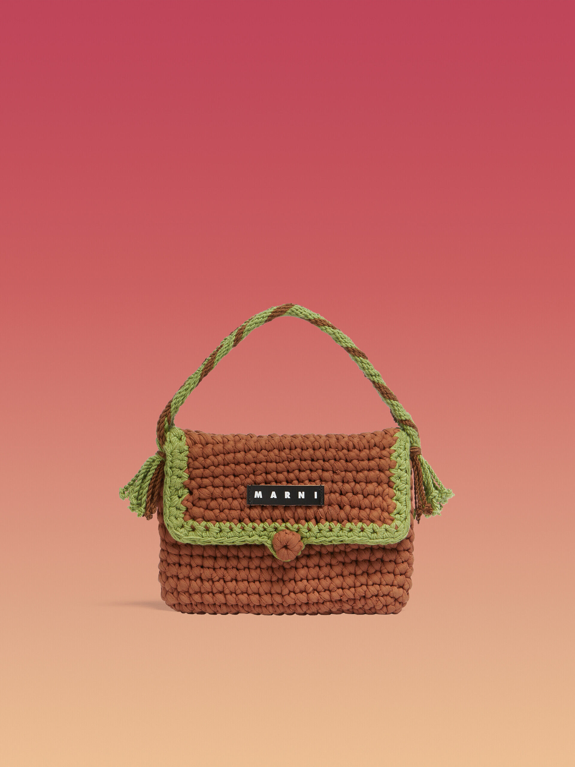 ブラウン クロシェ Marni Market Bread ハンドバッグ | Marni