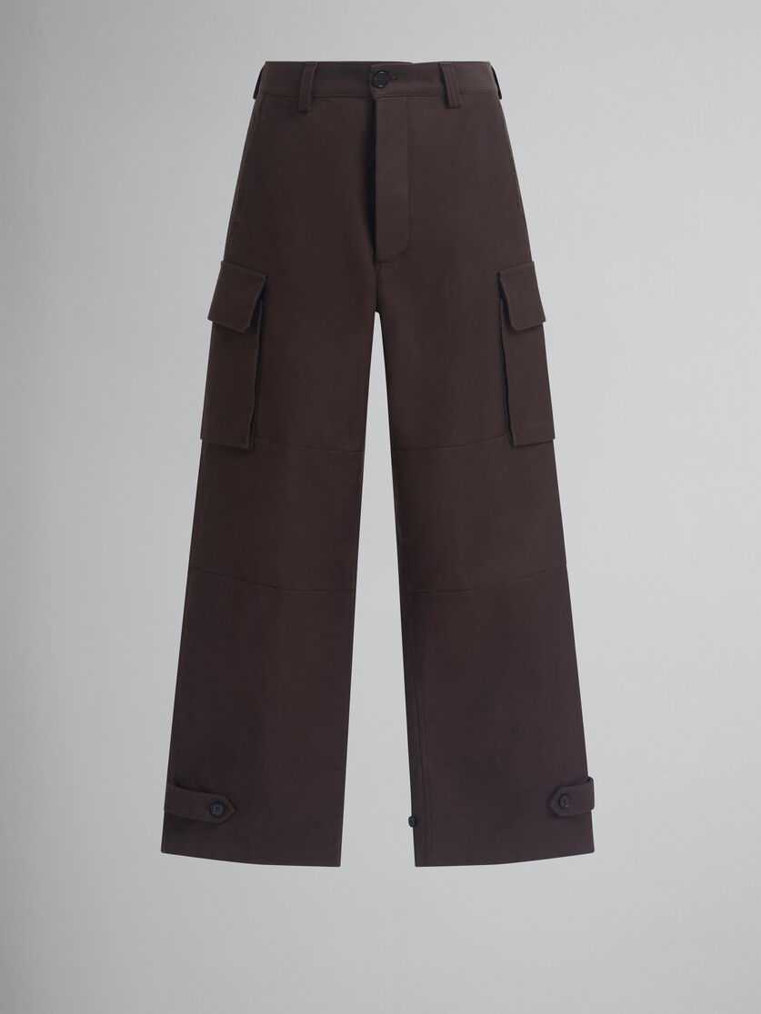 ブラウン オーガニックコットン製 カーゴパンツ | Marni
